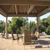 Gazebo with concrete columns